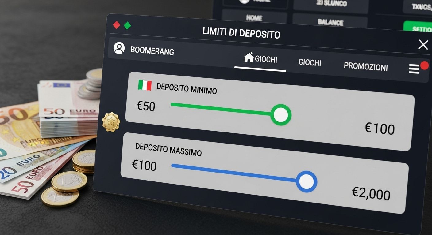 Limiti di deposito casino banking